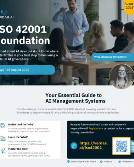 ISO 42001 Foundation - August cohort: 2025-08-25